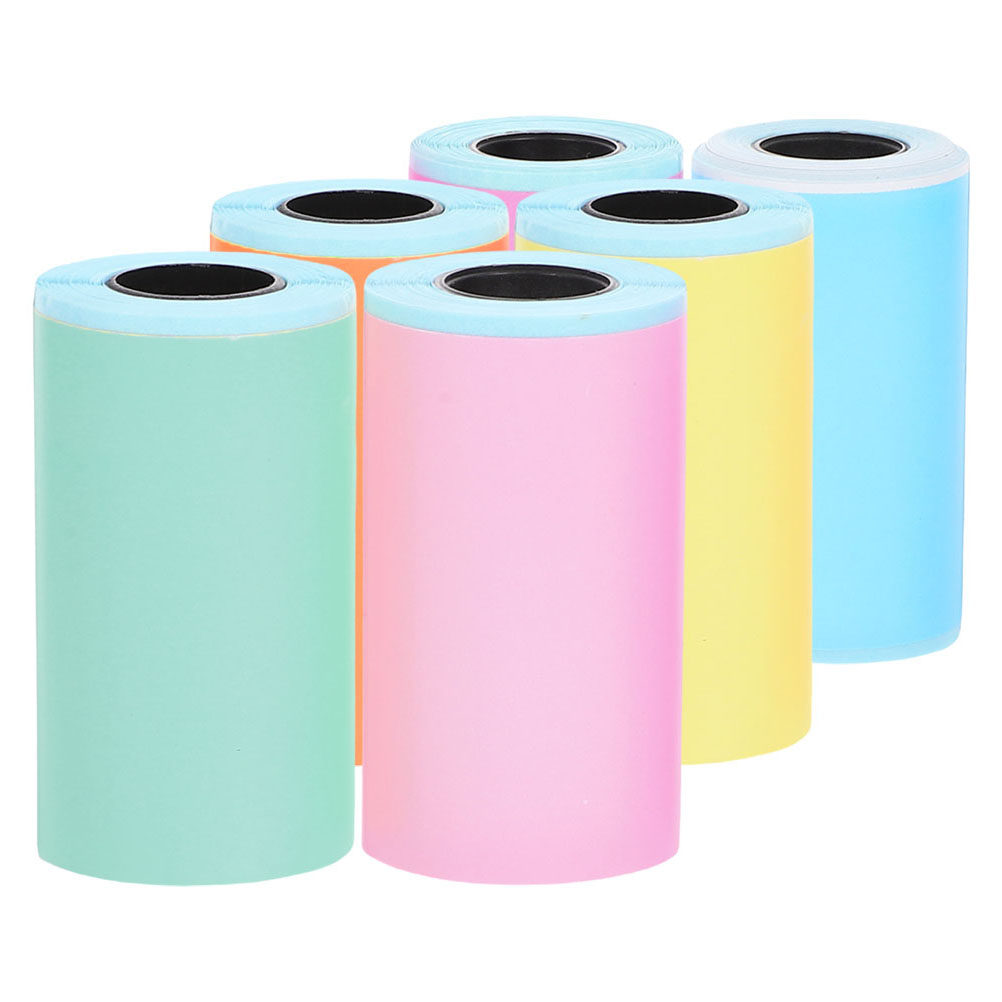 6 ロールミニサーマルプリンタ用紙自己粘着ラベルステッカーテ - Sticker Label Roll のレビューと価格