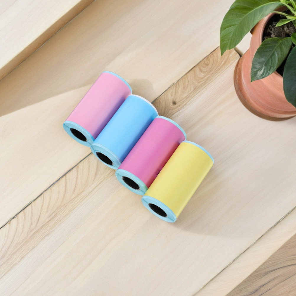 6 ロールミニサーマルプリンタ用紙自己粘着ラベルステッカーテ - Sticker Label Roll のレビューと価格