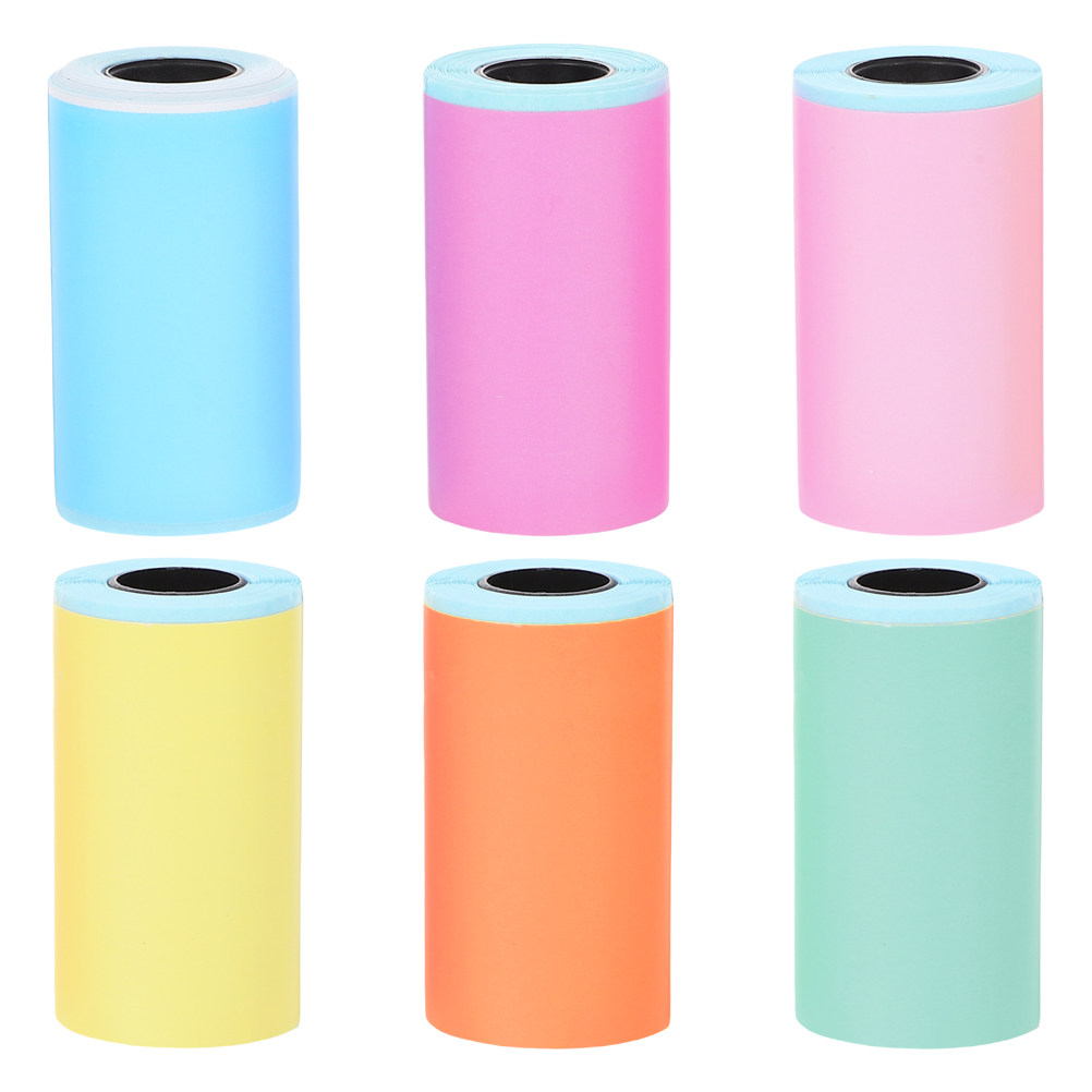 6 ロールミニサーマルプリンタ用紙自己粘着ラベルステッカーテ - Sticker Label Roll のレビューと価格
