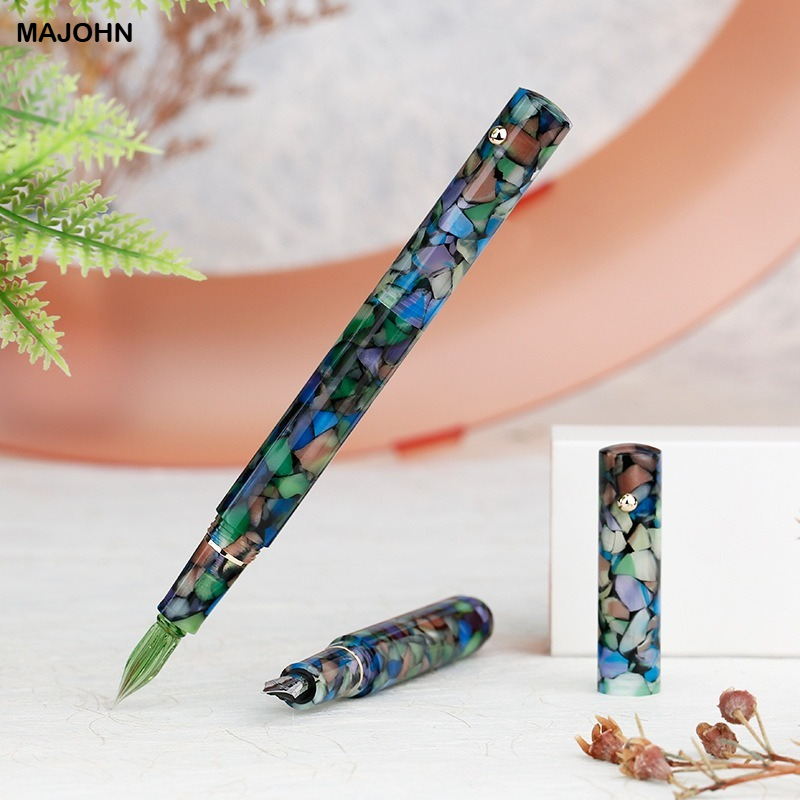MAJOHN N8樹脂ガラスディップペンインクペン手作りペン - Office Stationery Supply Business のレビューと価格