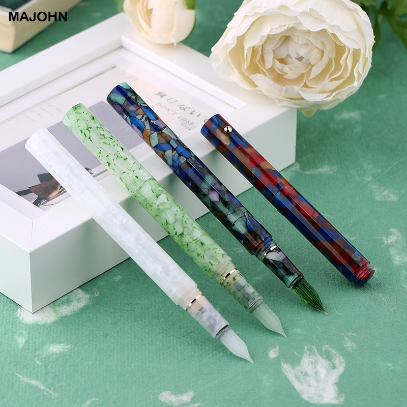 MAJOHN N8樹脂ガラスディップペンインクペン手作りペン - Office Stationery Supply Business のレビューと価格
