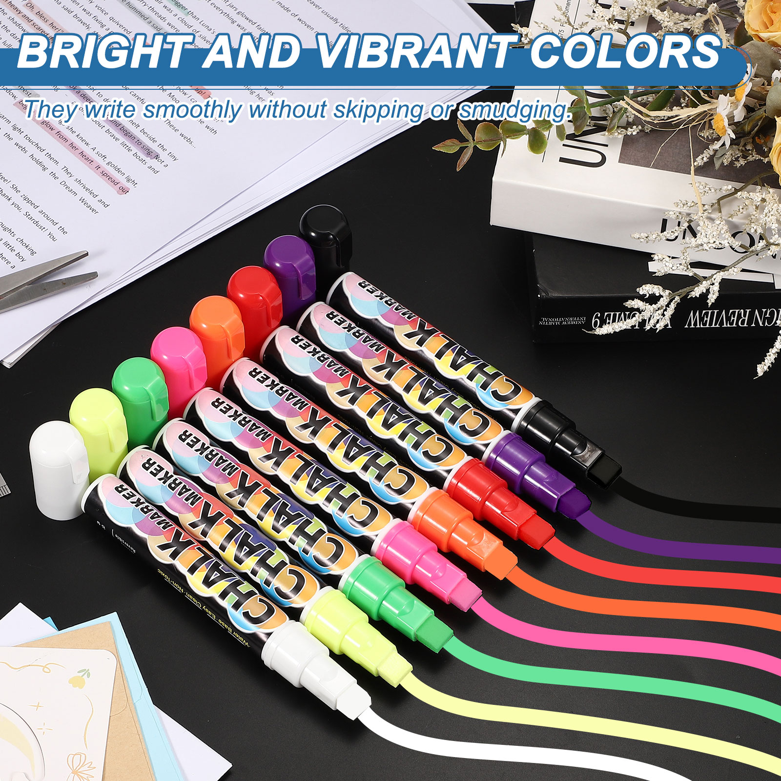 2/4個入り 液体チョークマーカーペン 10mm チョークボ - Correction Fluid White のレビューと価格
