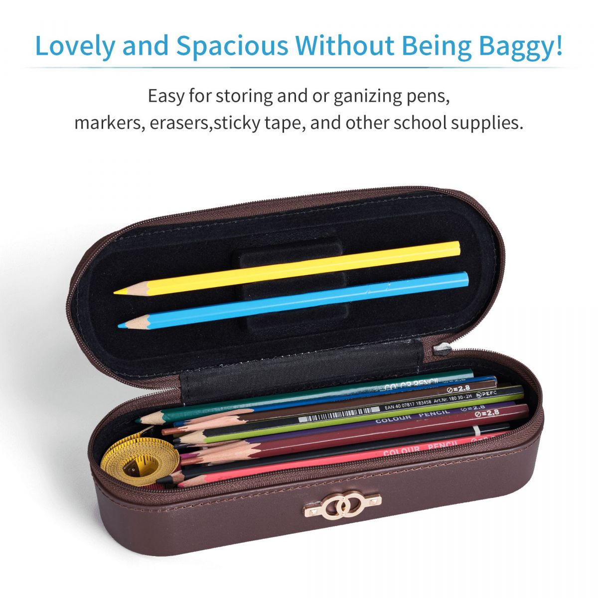 HD高画質オンラインストア レザーペンケース ペンポーチ 収 - Stationery Office And School Supply Stores のレビューと価格
