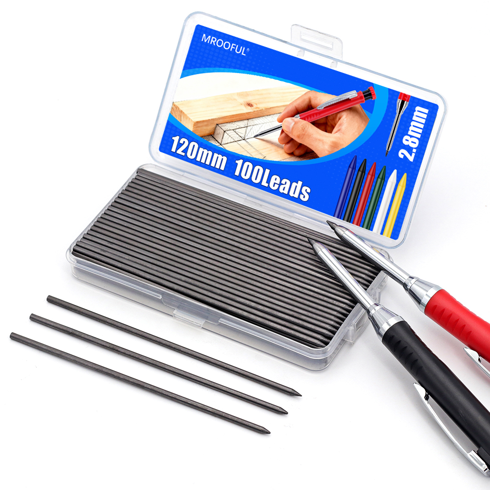 新しい木工用シャープペンシル芯リフィル、100本/箱 2.8 - Mechanical Pencil Lead のレビューと価格