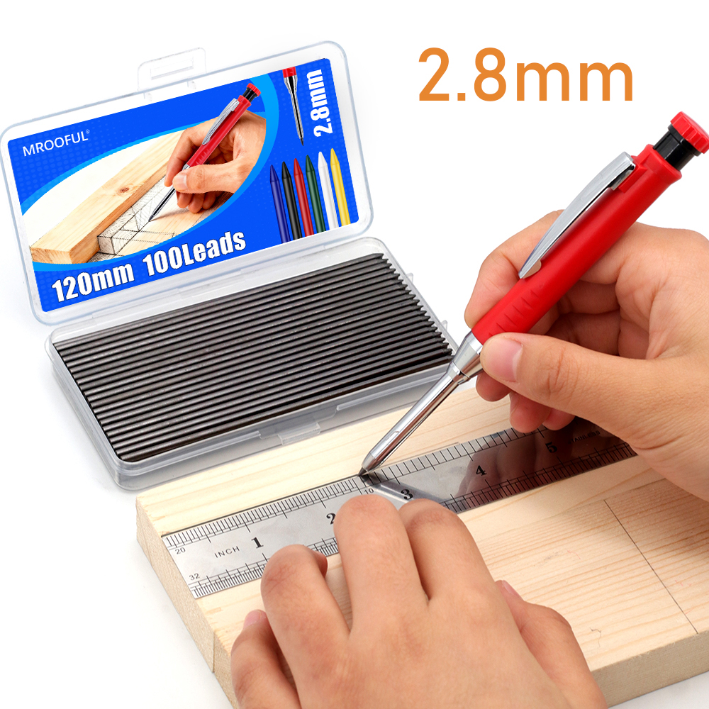 新しい木工用シャープペンシル芯リフィル、100本/箱 2.8 - Mechanical Pencil Lead のレビューと価格
