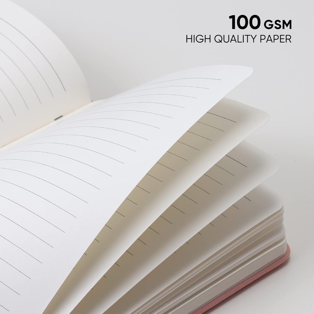 米国発送 ノートブックジャーナル、罫線入りページ、100gs - Journal Leather Hardcover のレビューと価格