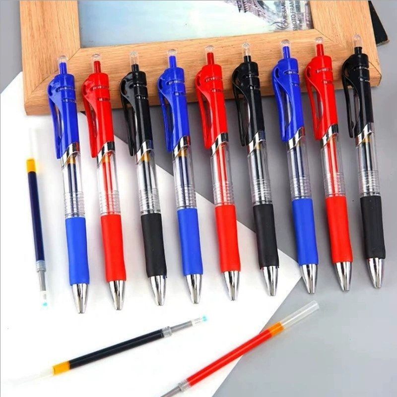 自動ジェルペン0.5mm黒赤青インク学生試験筆記スムーズ文房 - Stationery Office And School Supply Stores のレビューと価格