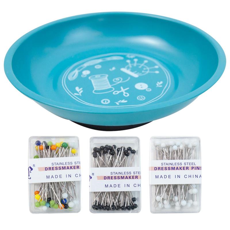 1セットポータブルホルダー縫製クラフトピックアップピンボウル - Paperclip Magnetic Set のレビューと価格
