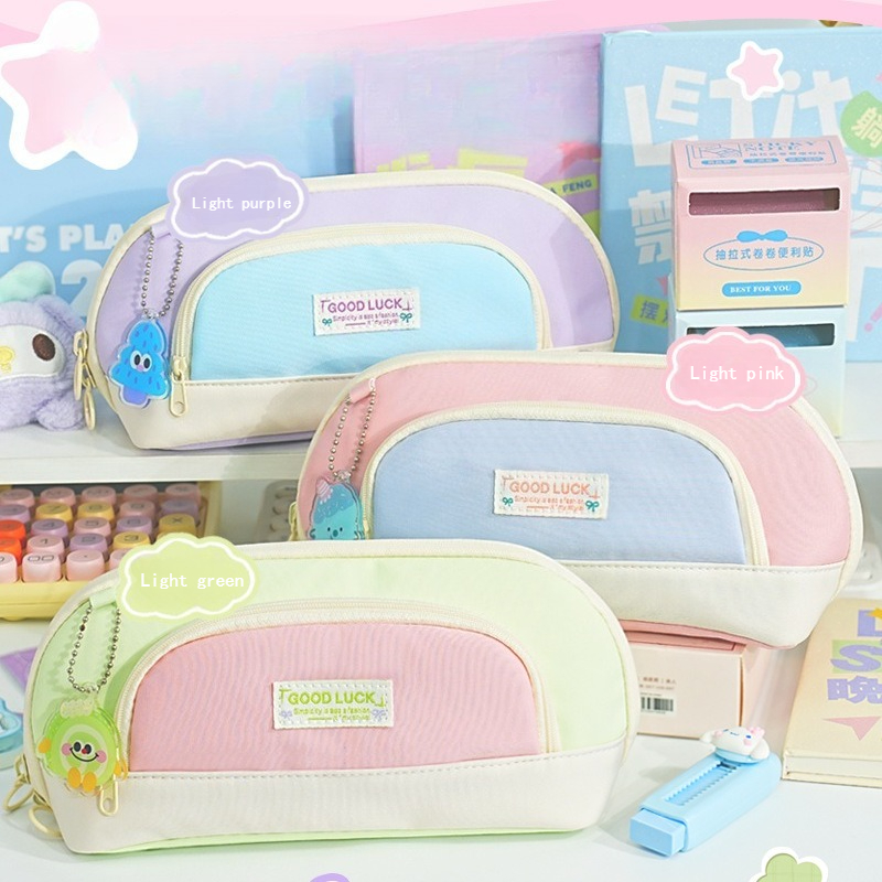鉛筆バッグ 大開口デザイン パーティションストレージ 学生の - Stationery Office And School Supply Stores のレビューと価格