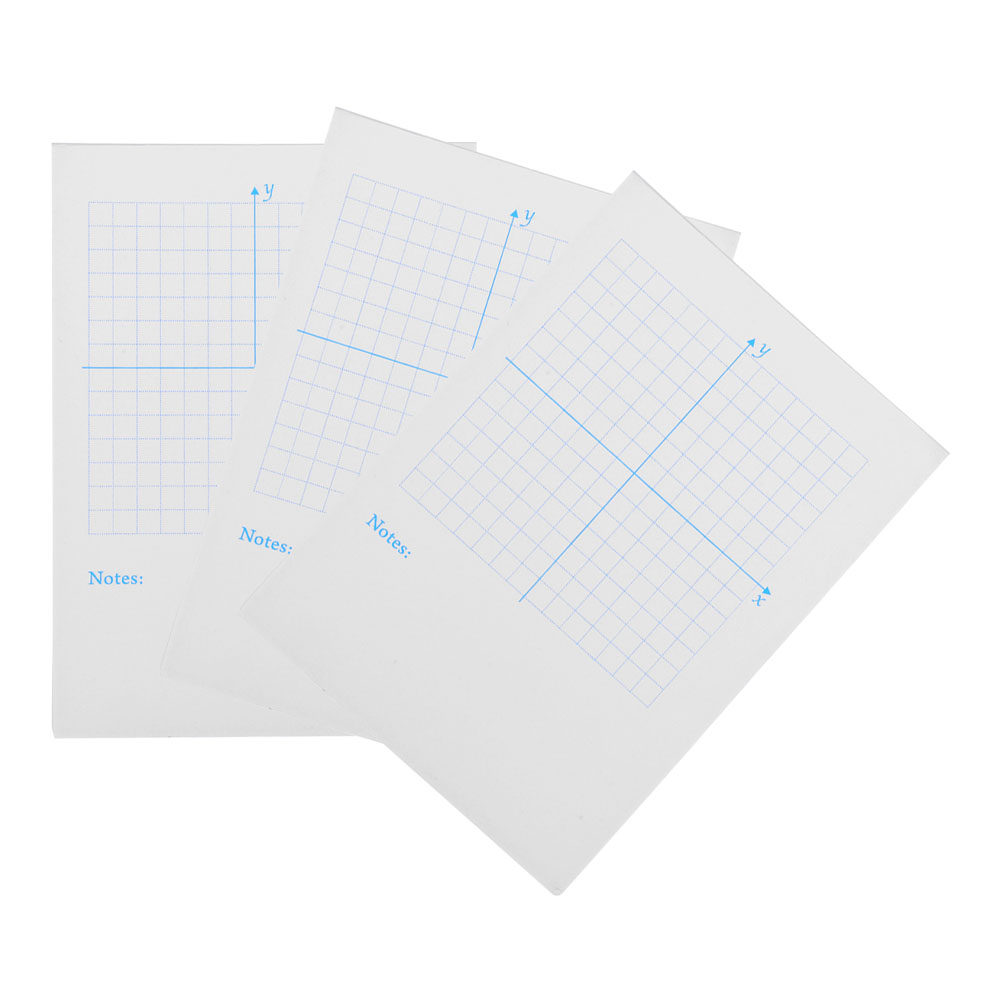 3 個の数学 Xy 座標系メモ帳学生、教師、エンジニア向けの - Graph Paper Pad のレビューと価格