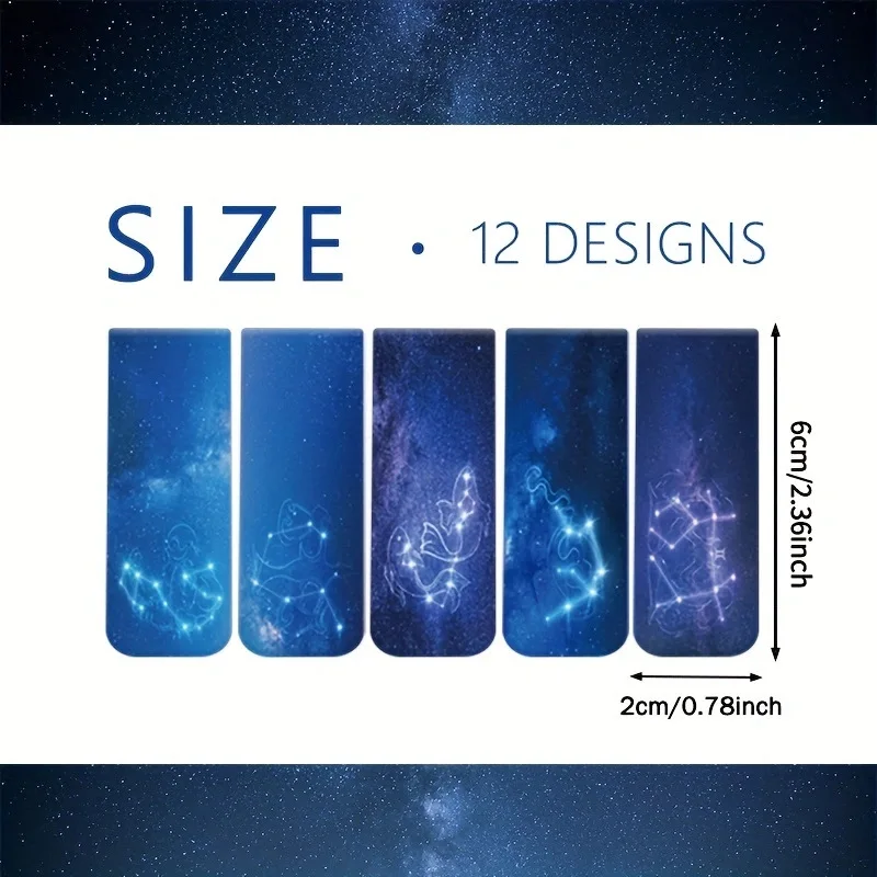 スペースと星空の磁気ブックマーク、フォルダタグ、ブックマーク - Bookmark Magnetic Clip のレビューと価格