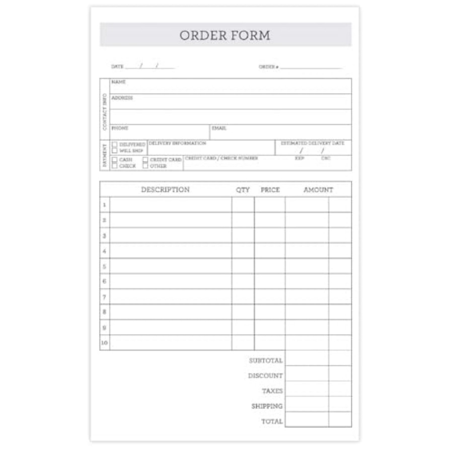 シンプルクラシック2部複写式注文書パッド/50セット/5.5 - Carbon Copy Book のレビューと価格