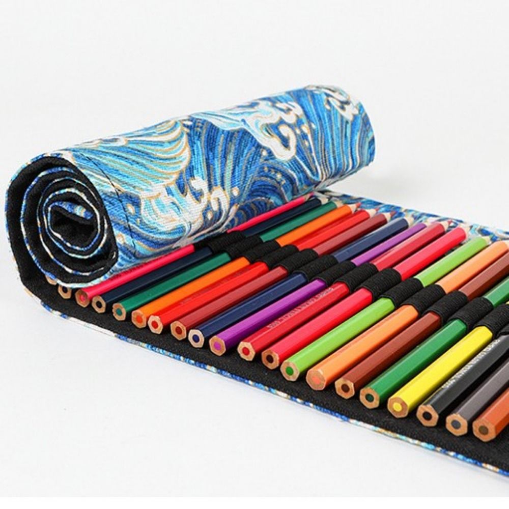 12/24/36/48/72 穴学用品ペンバッグロールアップ - Pen Pouch Roll のレビューと価格