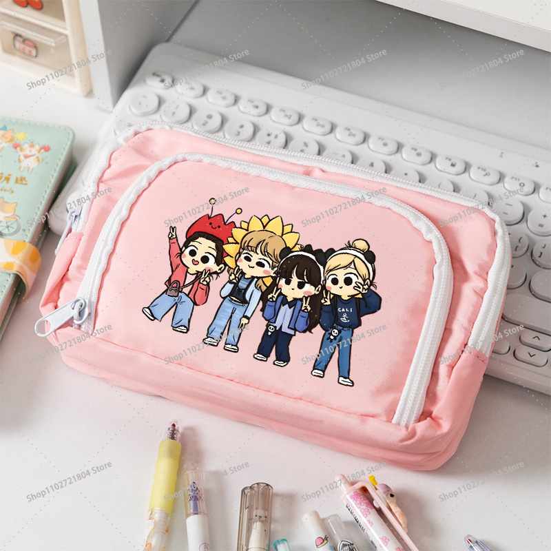 ブラックピンク大容量キャンバス鉛筆ケース学生用 Kpop B - Stationery Supplier のレビューと価格