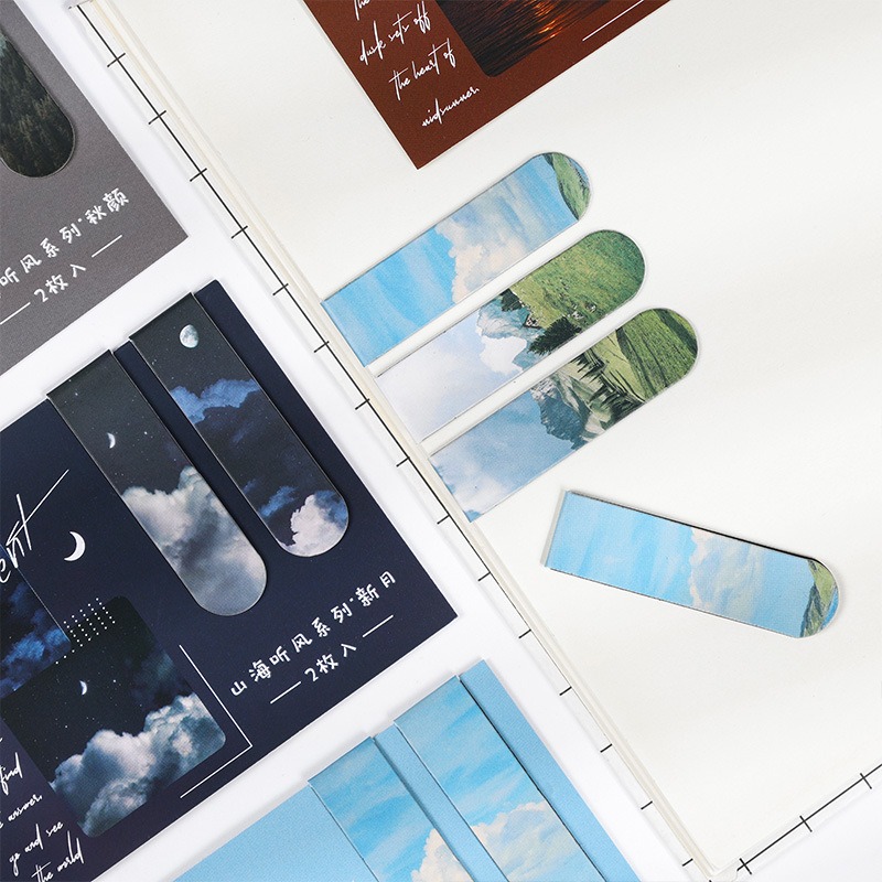 6 個の磁気ブックマークセットフェーディングビューティーペー - Paperclip Magnetic Set のレビューと価格