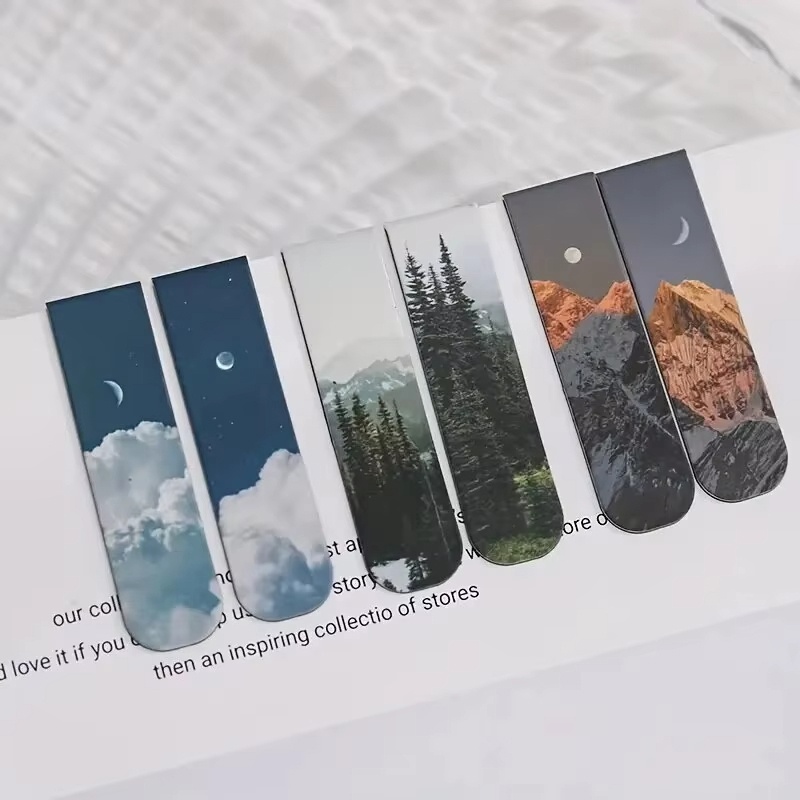 2 ピース/セット磁気ブックマーク美しい自然ブックマーカーペ - Paperclip Magnetic Set のレビューと価格