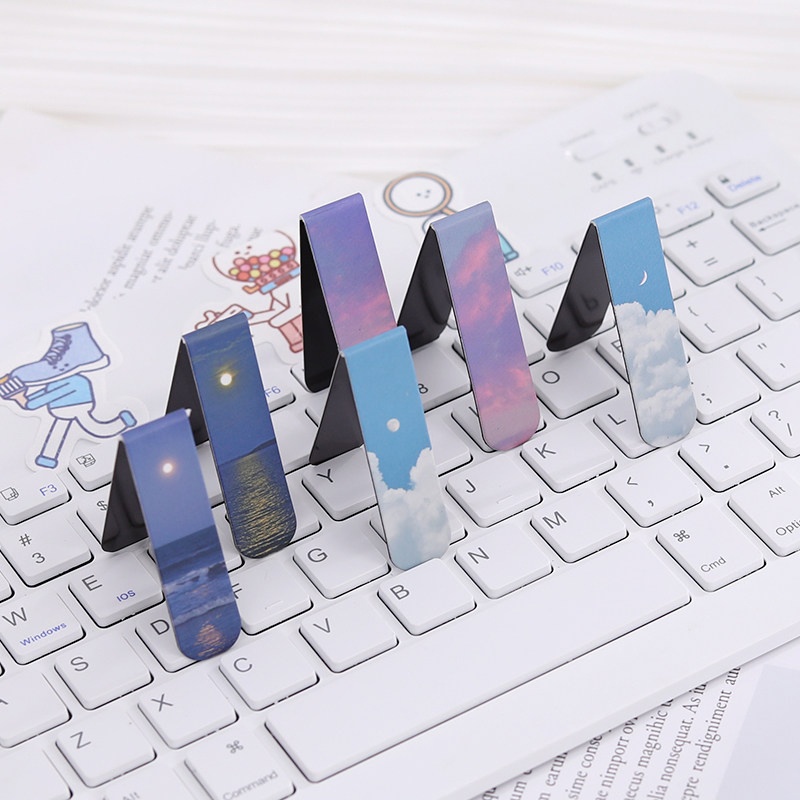 2 ピース/セット磁気ブックマーク美しい自然ブックマーカーペ - Paperclip Magnetic Set のレビューと価格
