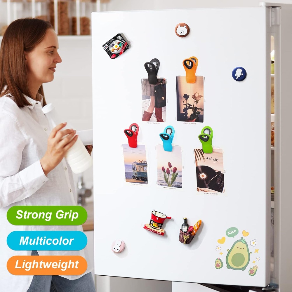 マルチカラー磁気プラスチッククリップ 食品パッケージ用 スナ - Paperclip Magnetic Set のレビューと価格