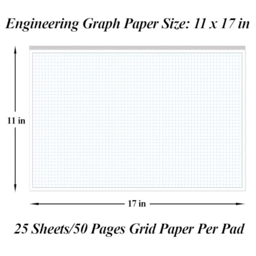 エンジニアリンググラフペーパーパッド、11x17クワドリル2 - Graph Paper Pad のレビューと価格
