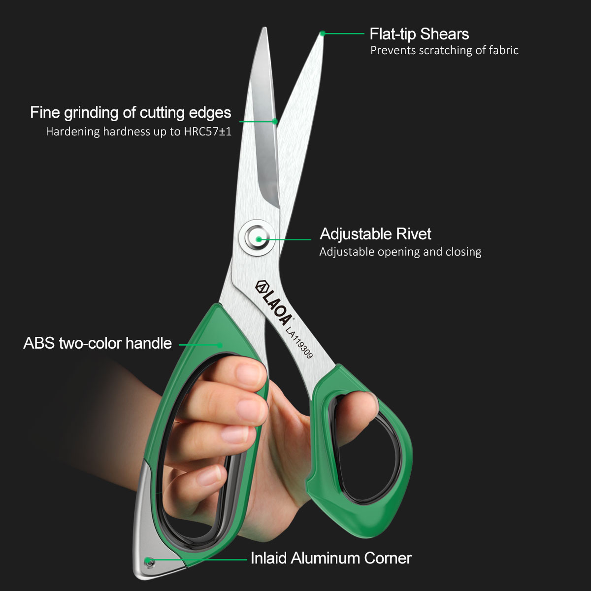 LAOA ステンレス多目的ハサミ 45 °   角度付きデザ - Scissors Stainless Craft のレビューと価格