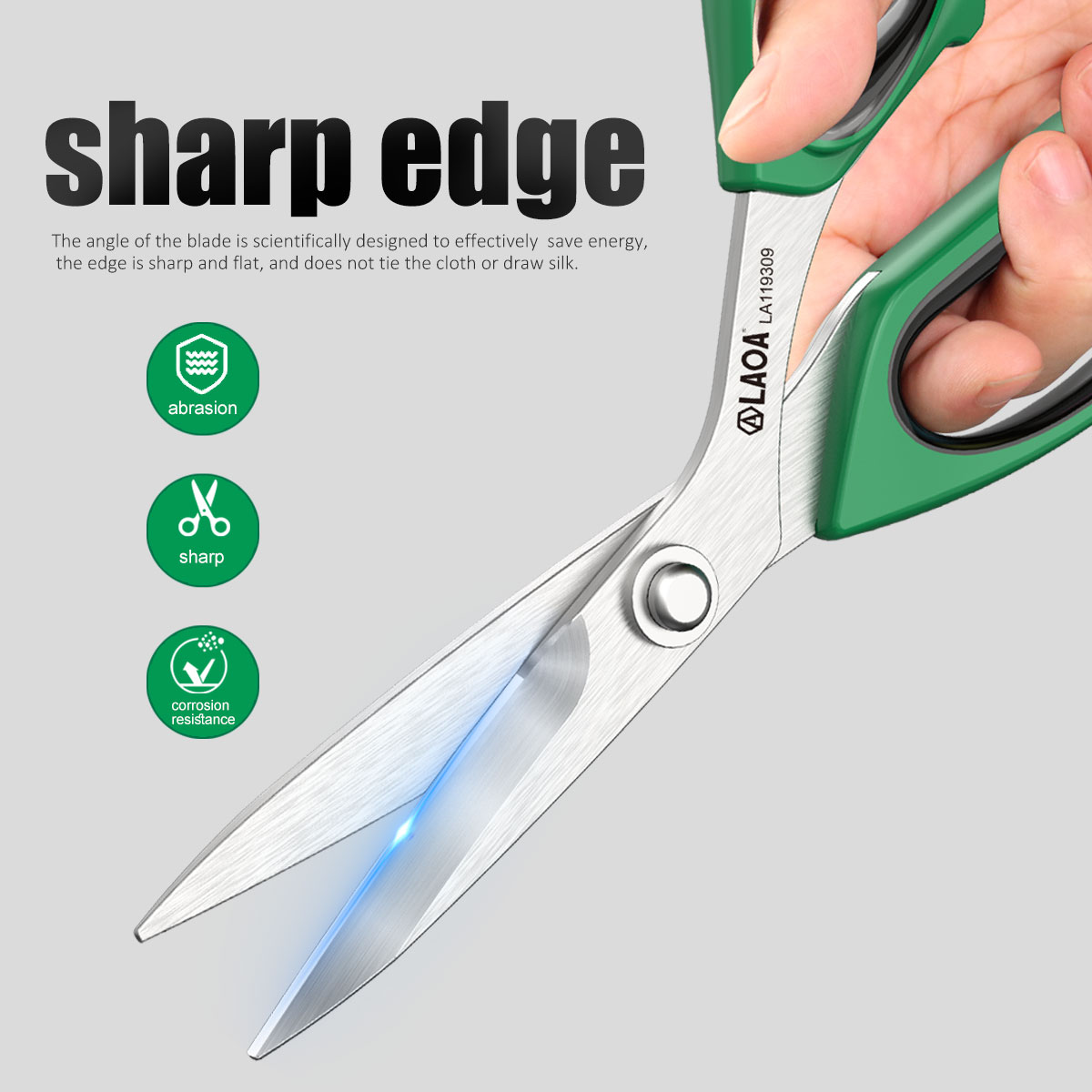 LAOA ステンレス多目的ハサミ 45 °   角度付きデザ - Scissors Stainless Craft のレビューと価格