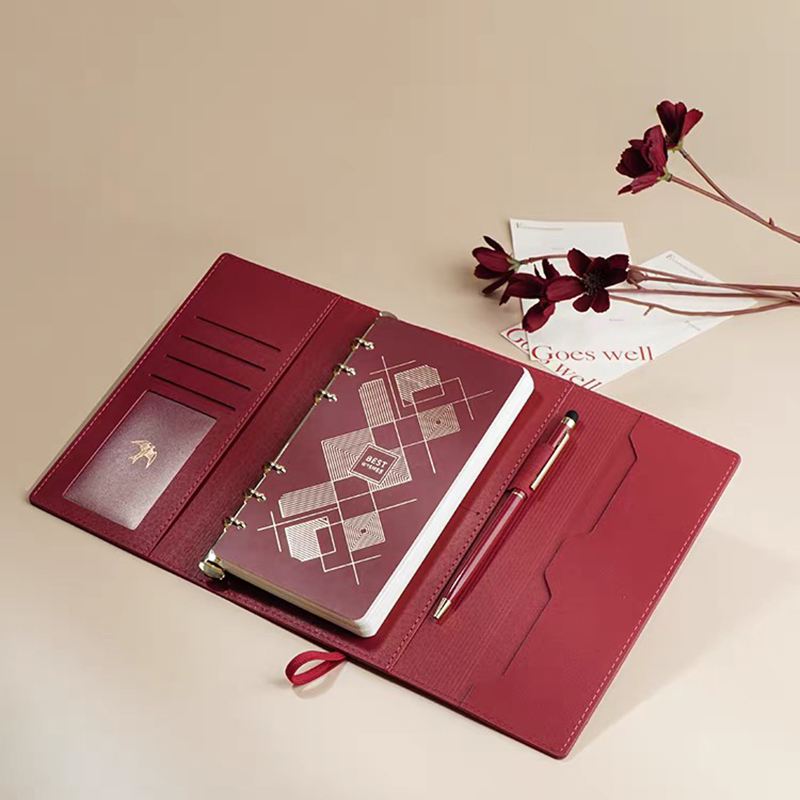 A6 ハードカバー ルーズリーフ ジャーナル ノートブック  - Journal Leather Hardcover のレビューと価格