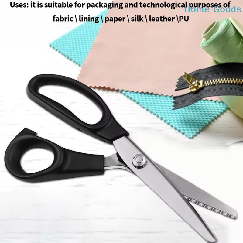 ステンレス製ピンキングシザー 快適グリップハンドル付き プロ - Scissors Stainless Craft のレビューと価格