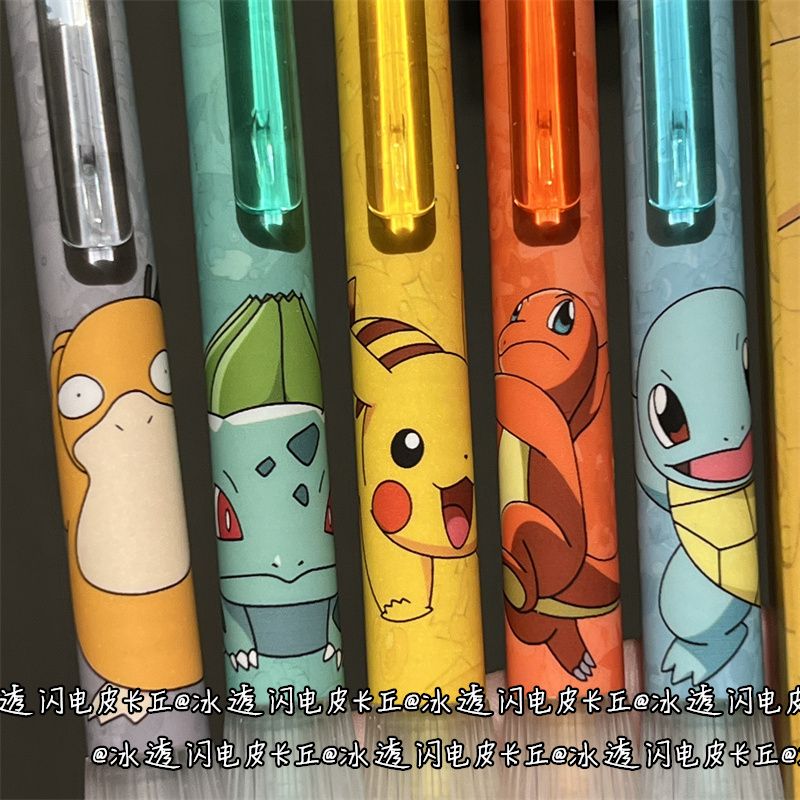 透明シリコーンポケモン格納式ゲルペン速乾性黒インクかわいいイ - Stationery Supplier のレビューと価格