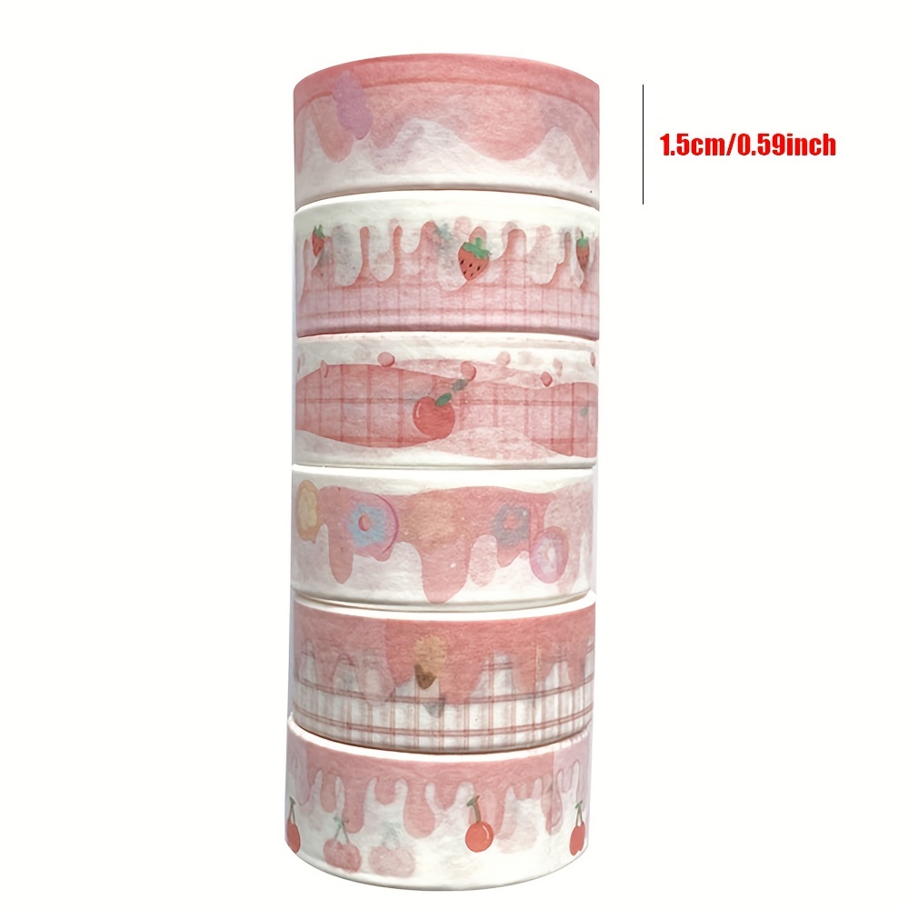 6 ロール/セットランダムカラー風景テープスクラップブッキン - Washi Tape Set のレビューと価格