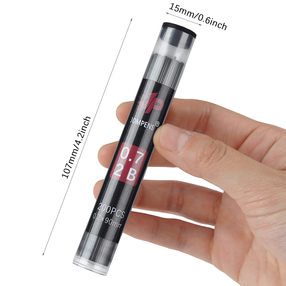 1 ボックス大容量丸管包装シャープペンシル芯 2B 0.5  - Mechanical Pencil Lead のレビューと価格