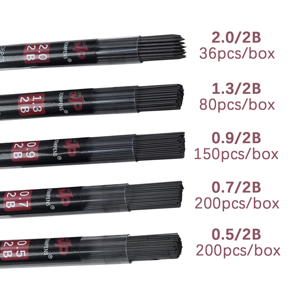 1 ボックス大容量丸管包装シャープペンシル芯 2B 0.5  - Mechanical Pencil Lead のレビューと価格