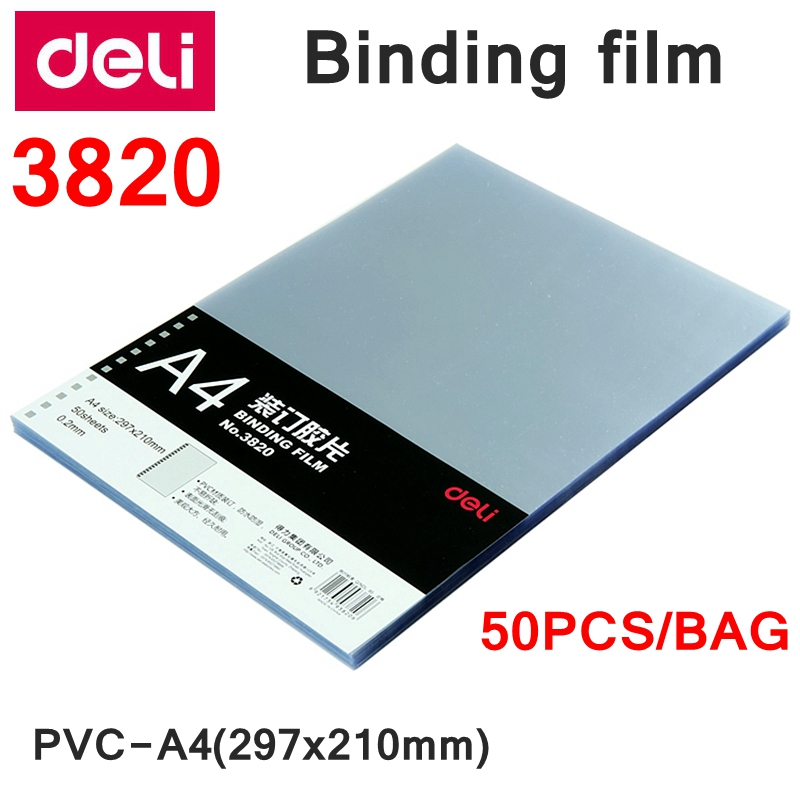 50枚入り デリ3820 A4 PVC製 コームバインディン - Binding Comb Plastic のレビューと価格