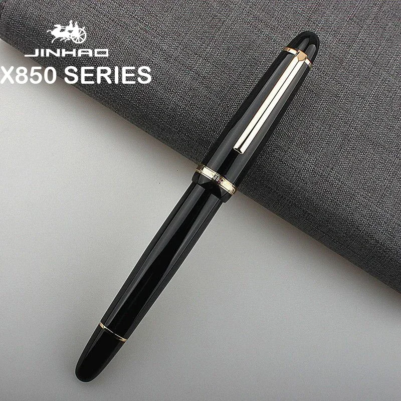 1/5 個 JINHAO X850 万年筆ブラックゴールド  - Office Stationery Supply Business のレビューと価格
