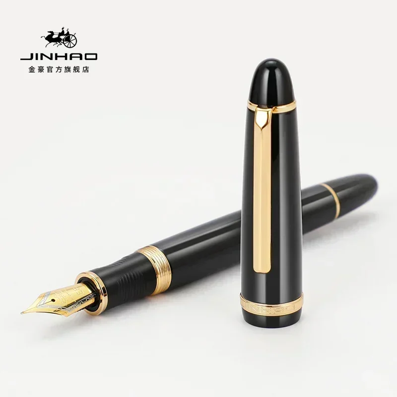 1/5 個 JINHAO X850 万年筆ブラックゴールド  - Office Stationery Supply Business のレビューと価格