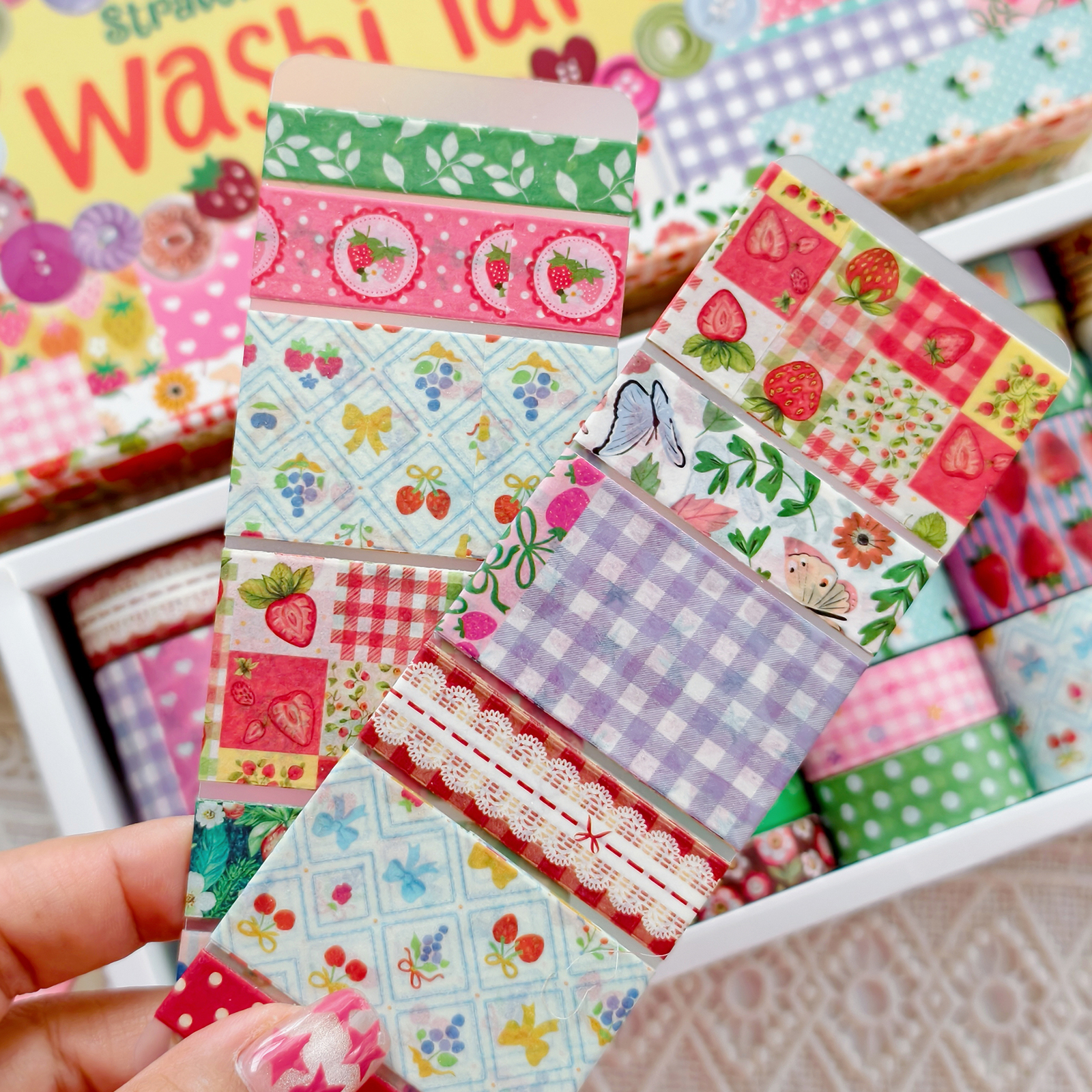 ランダムカバー 35 ロール エステティック和紙テープ、スト - Washi Tape Set のレビューと価格