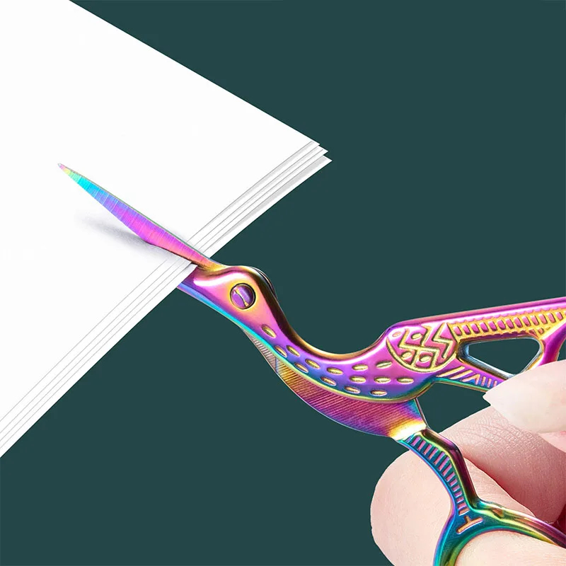 1PC カラフルなステンレス鋼のアンティークはさみ、ヨーロッ - Scissors Stainless Craft のレビューと価格